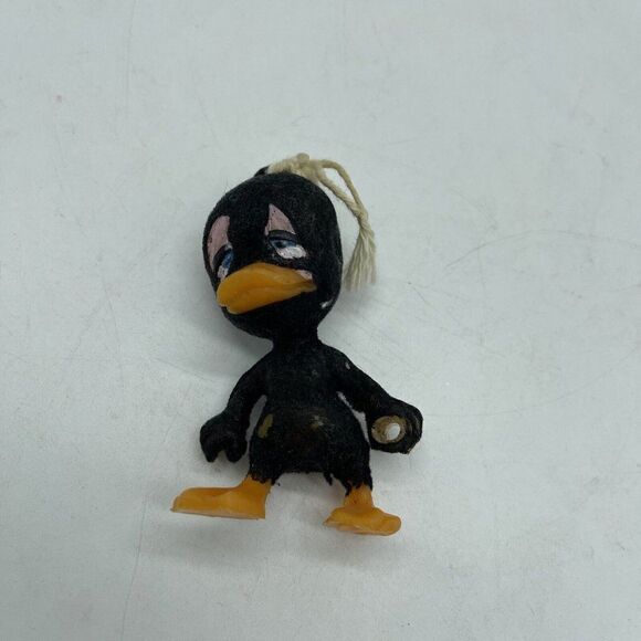 VINTAGE 1950s Kitschy Paper Mache Clown Ornament Santa Bear Duck Lot - Picture 9 of 12